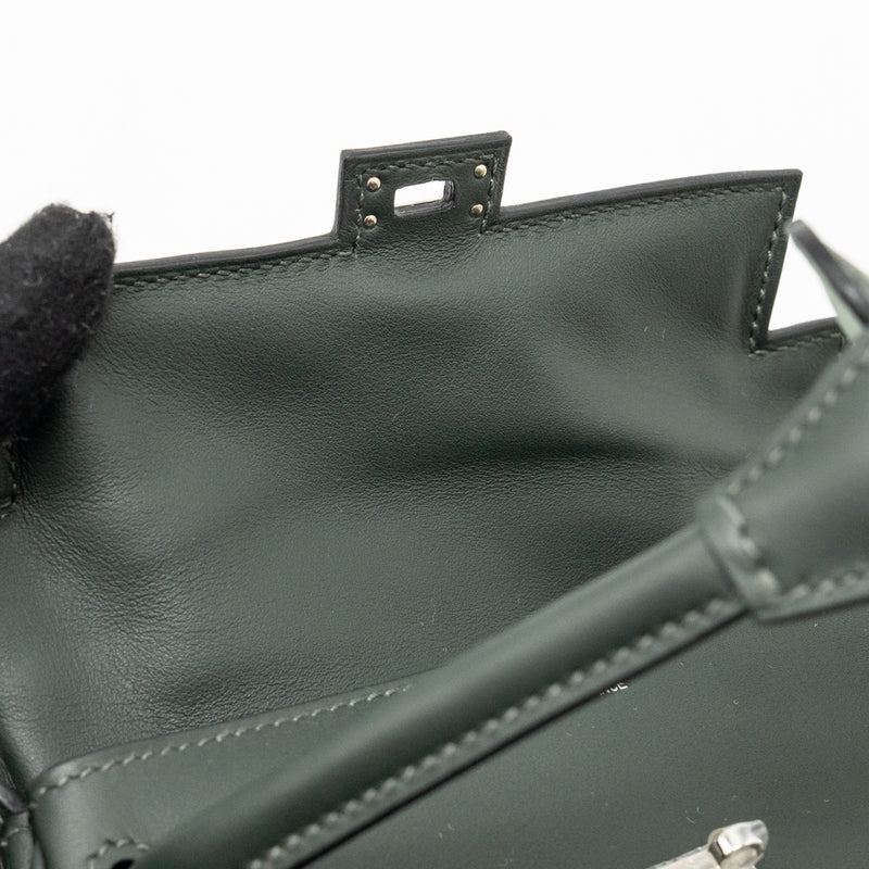 Hermes Kelly Dole Swift Vert Fonce/Vert Peppermint SHW Stamp K