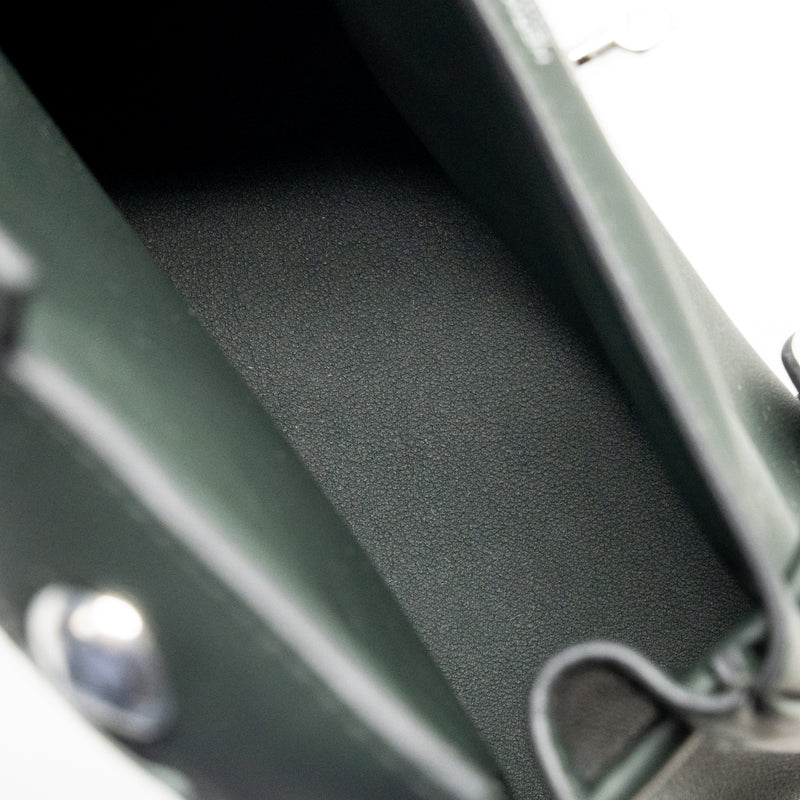 Hermes Kelly Dole Swift Vert Fonce/Vert Peppermint SHW Stamp K