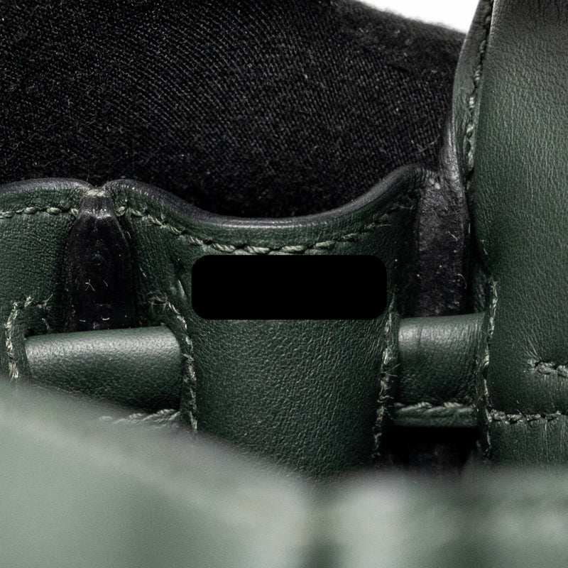 Hermes Kelly Dole Swift Vert Fonce/Vert Peppermint SHW Stamp K