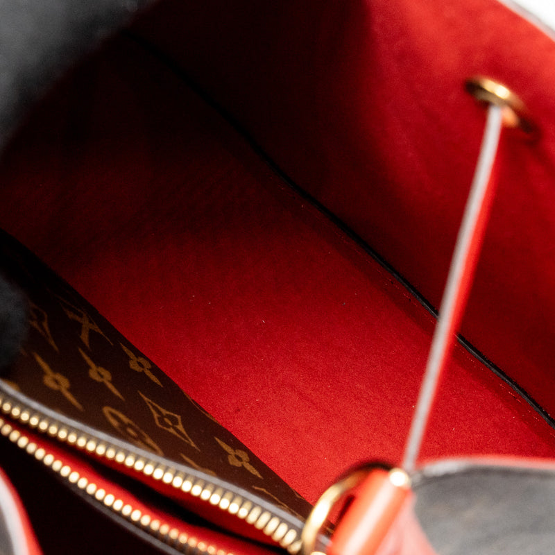 Louis Vuitton Neo Noe Monogram Canvas Red GHW