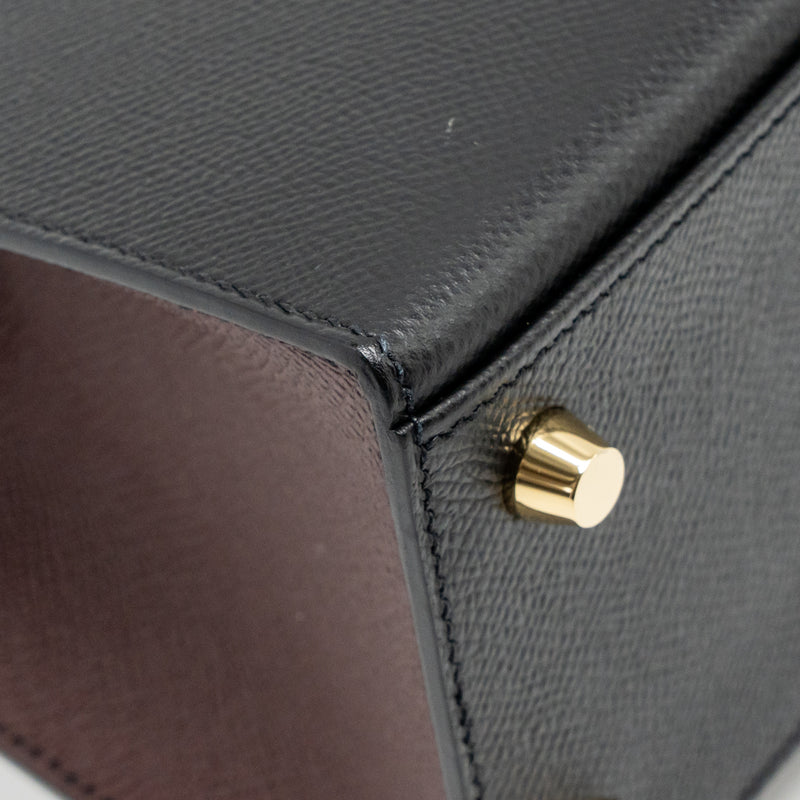 Hermes Kelly 25 Special Order Epsom Black/ Rouge H GHW Stamp Y
