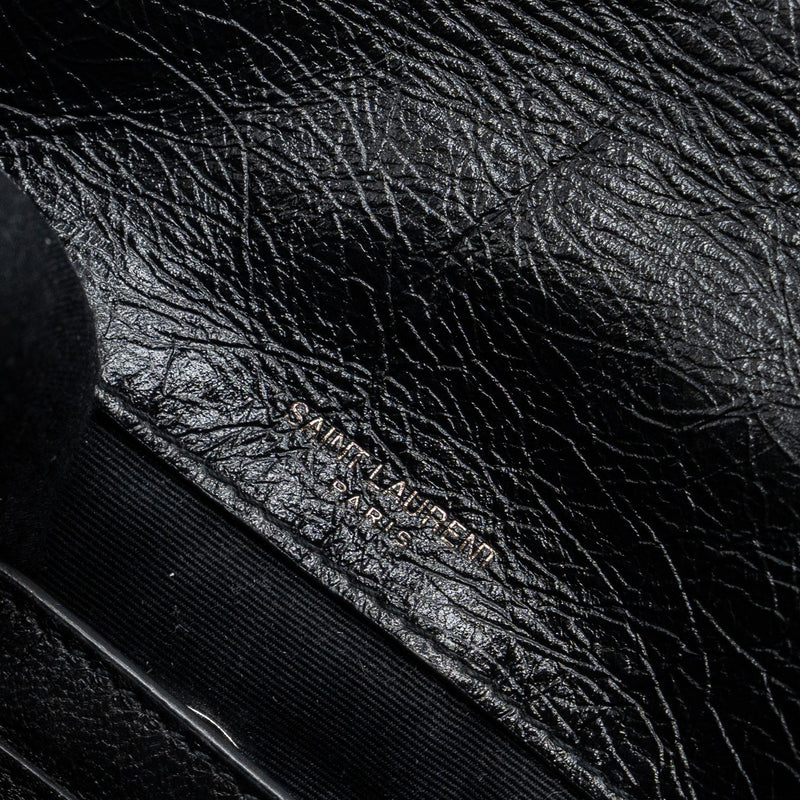 Saint Laurent/YSL Niki Baby Bag vintage Calfskin Black ruthenium hardware