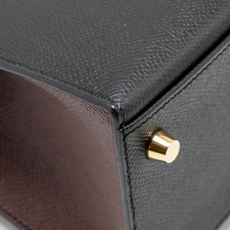 Hermes Kelly 25 Special Order Epsom Black/ Rouge H GHW Stamp Y