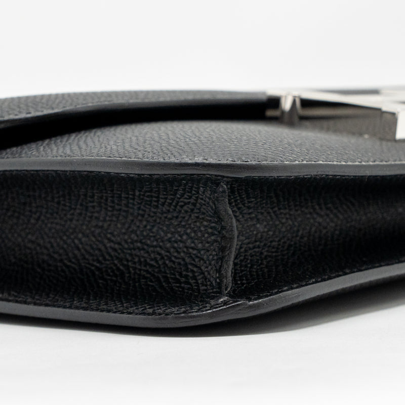 Hermes Constance Elan Epsom Black SHW Stamp K