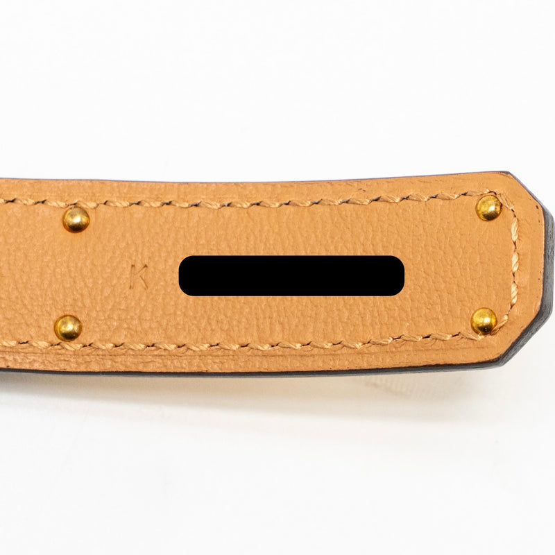 Hermes Kelly 18 Belt Epsom Black GHW Stamp K