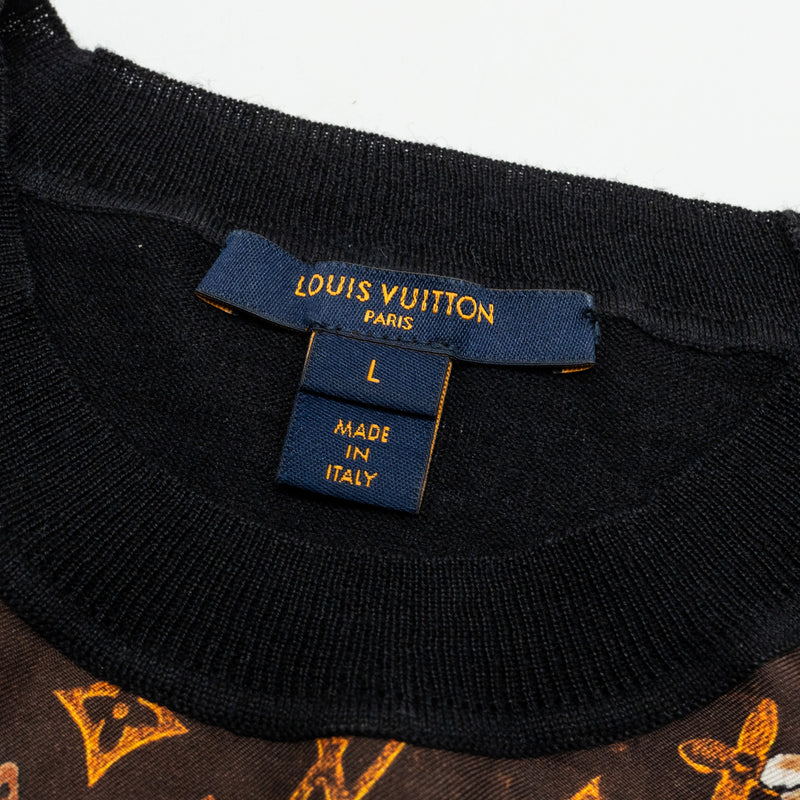 Louis Vuitton Size L Mountsouris Kintwear Wool / Silk Brown/Multicolour