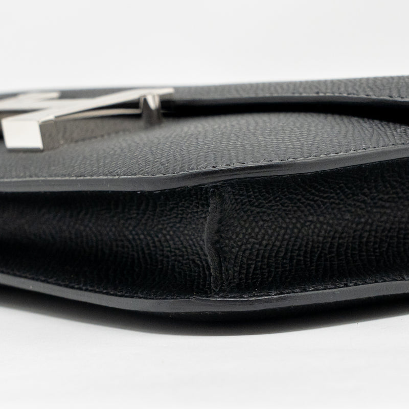Hermes Constance Elan Epsom Black SHW Stamp K