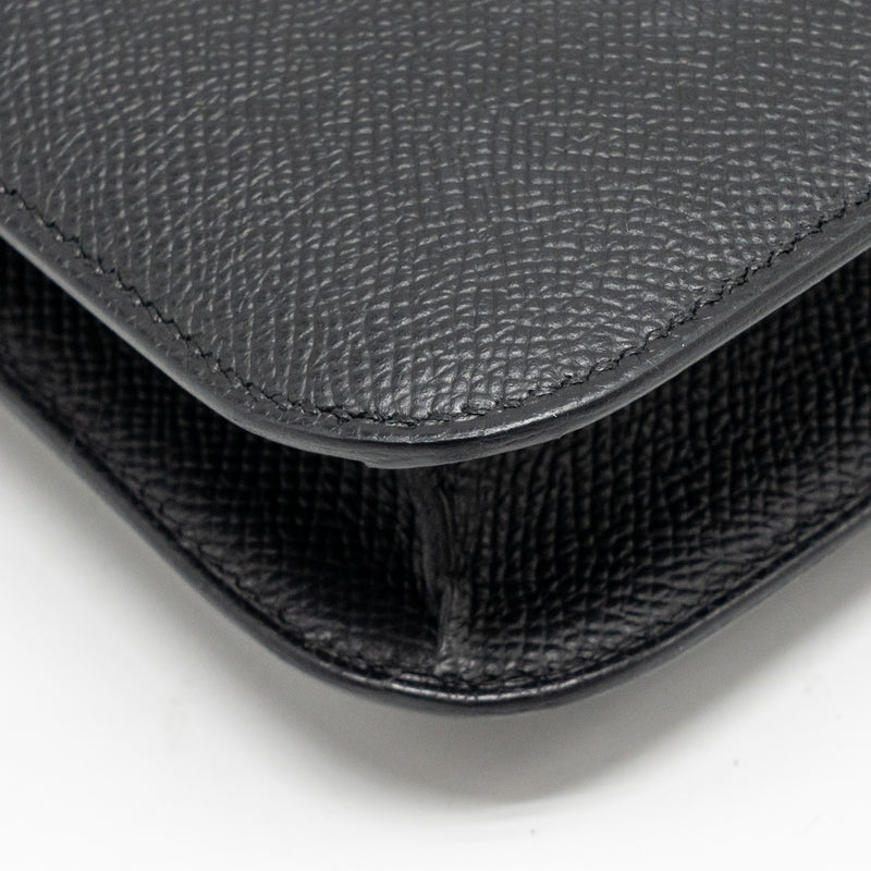 Hermes Constance Elan Epsom Black SHW Stamp K