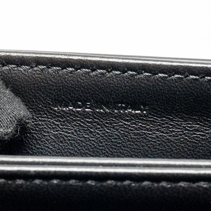 Celine Teen Triomphe Bag Triomphe Canvas/Calfskin Black/White GHW