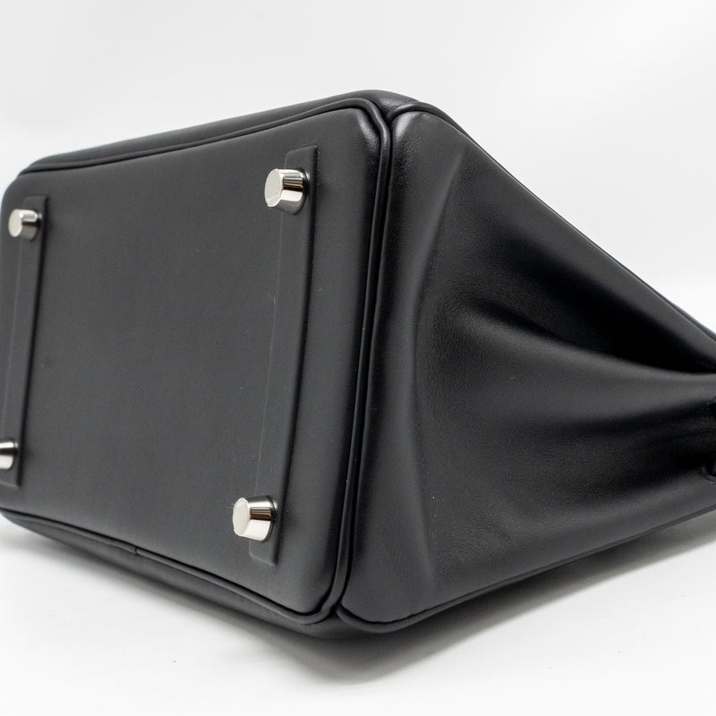 Hermes Birkin Shadow 25 Swift Black SHW Stamp Z