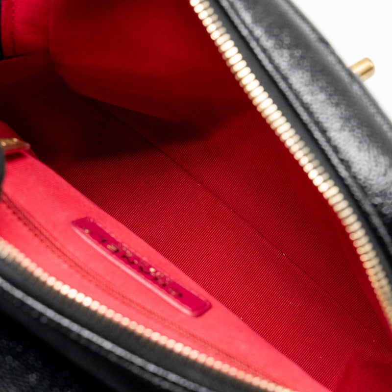 Chanel Quilted Flap Backpack Caviar Black GHW (Microchip)