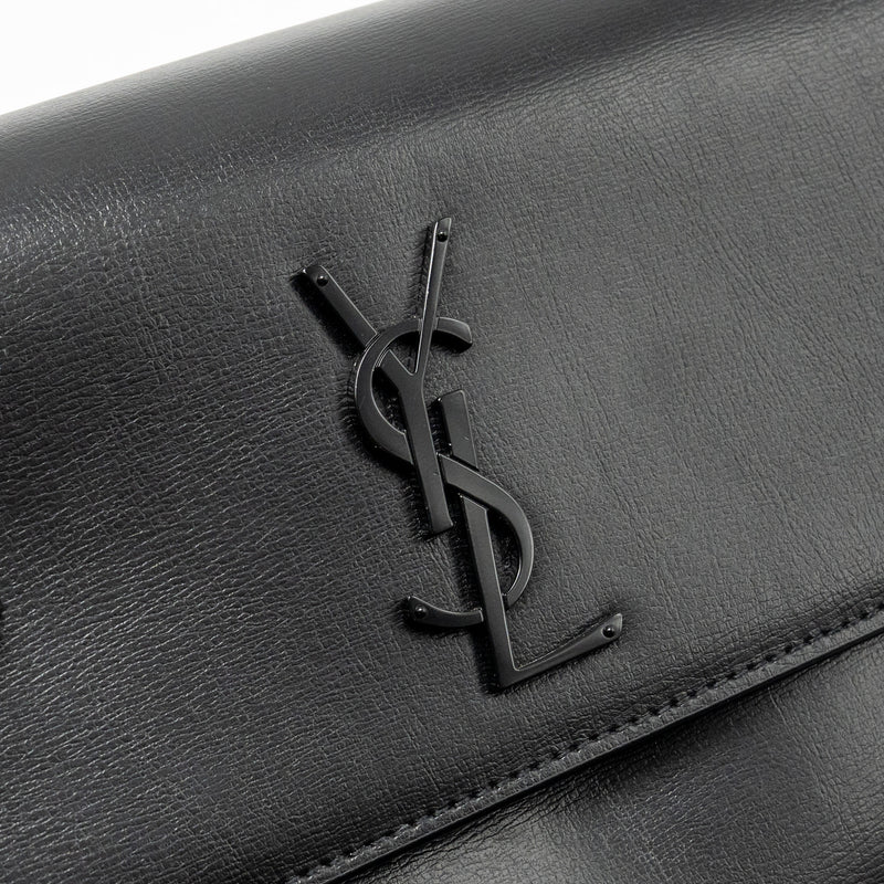 Saint Laurent / YSL Medium Sunset Bag Black Calfskin Black Hardware