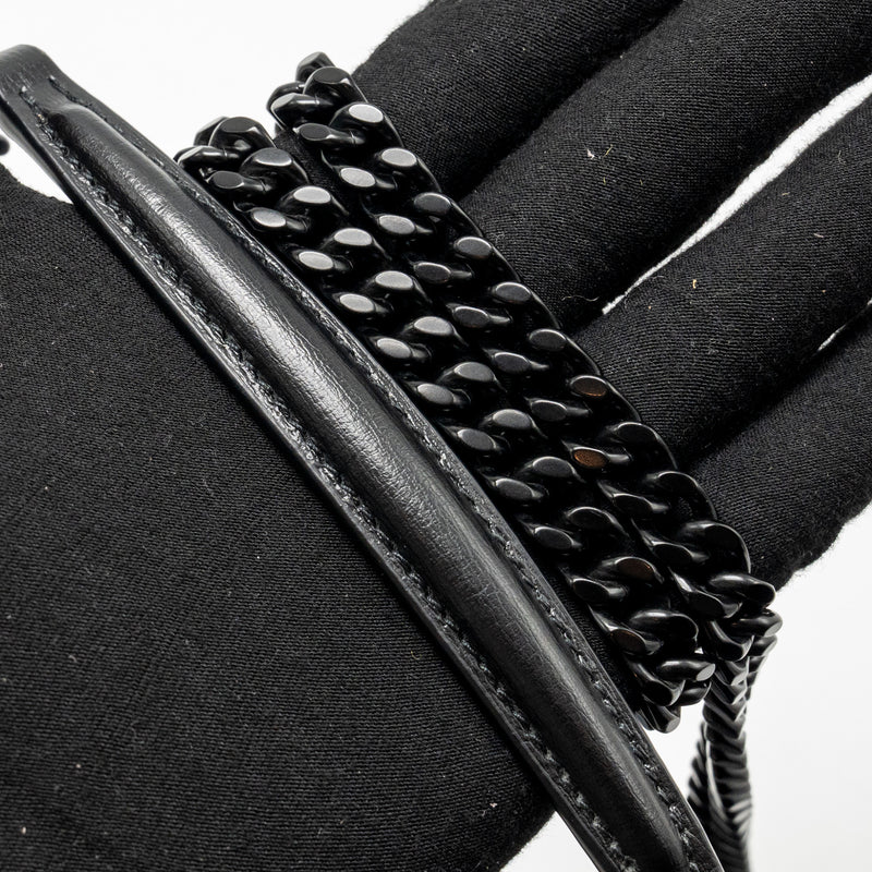Saint Laurent / YSL Medium Sunset Bag Black Calfskin Black Hardware
