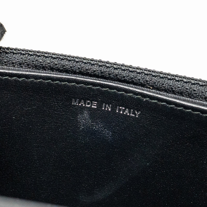 Chanel Quilted Diamond CC Logo Wallet On Chain Caviar Black SHW