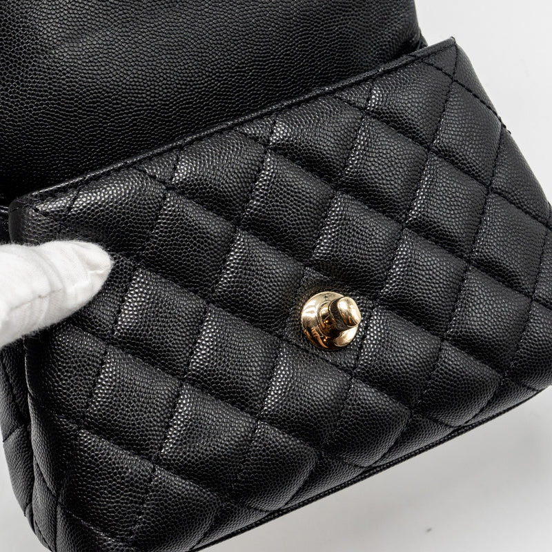 Chanel mini coco handle Caviar black LGHW