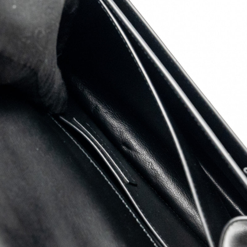 Saint Laurent / YSL Medium Sunset Bag Black Calfskin Black Hardware