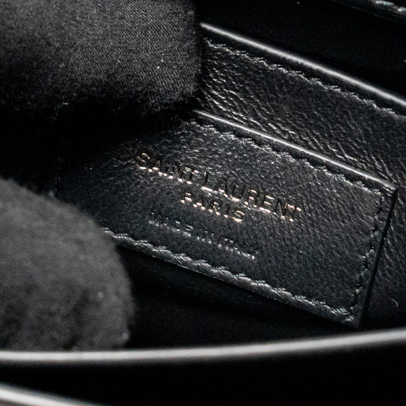Saint Laurent / YSL Medium Sunset Bag Black Calfskin Black Hardware