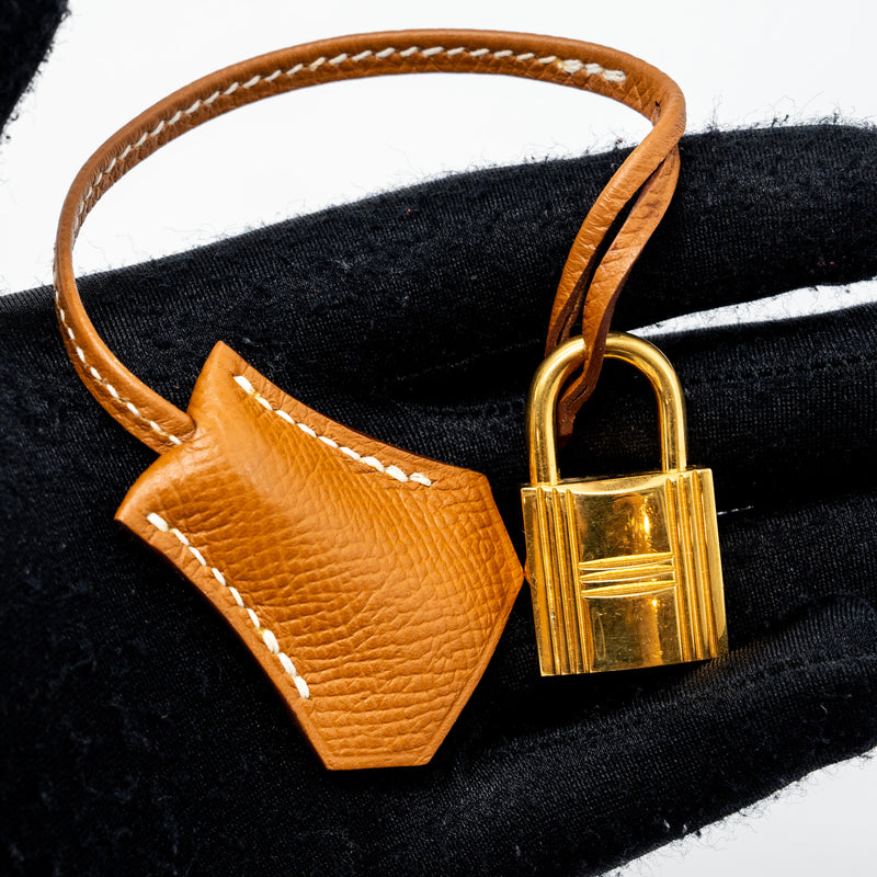 Hermes birkin 25 epsom gold GHW stamp square N