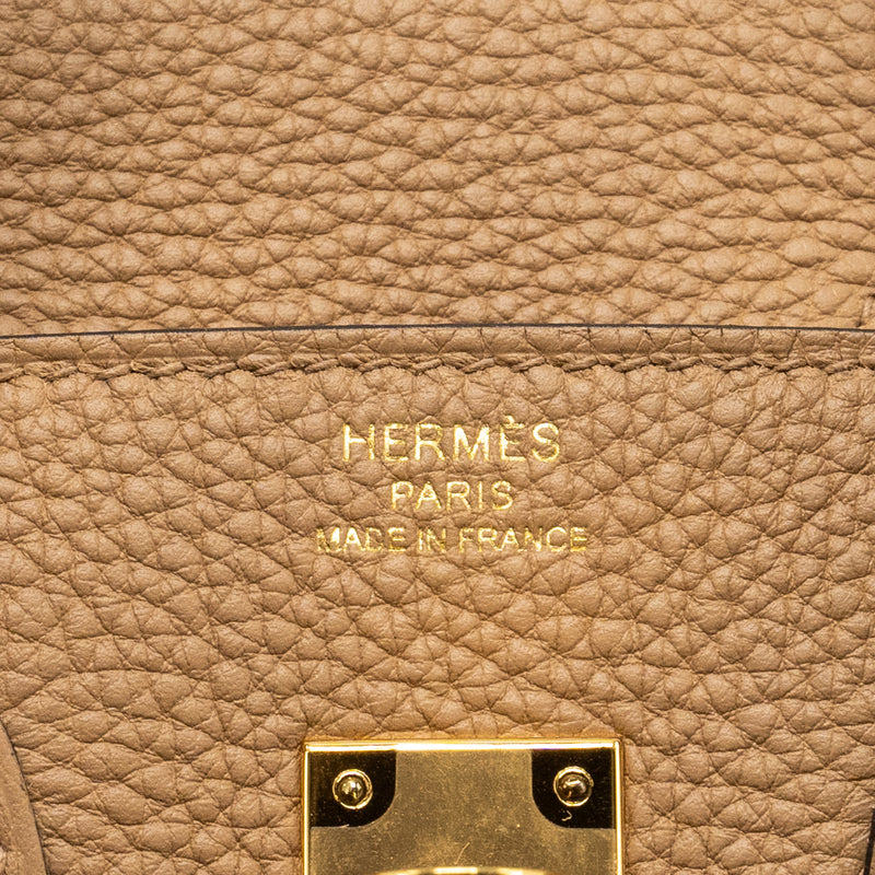 Hermes Birkin 25 Togo Chai GHW Stamp U