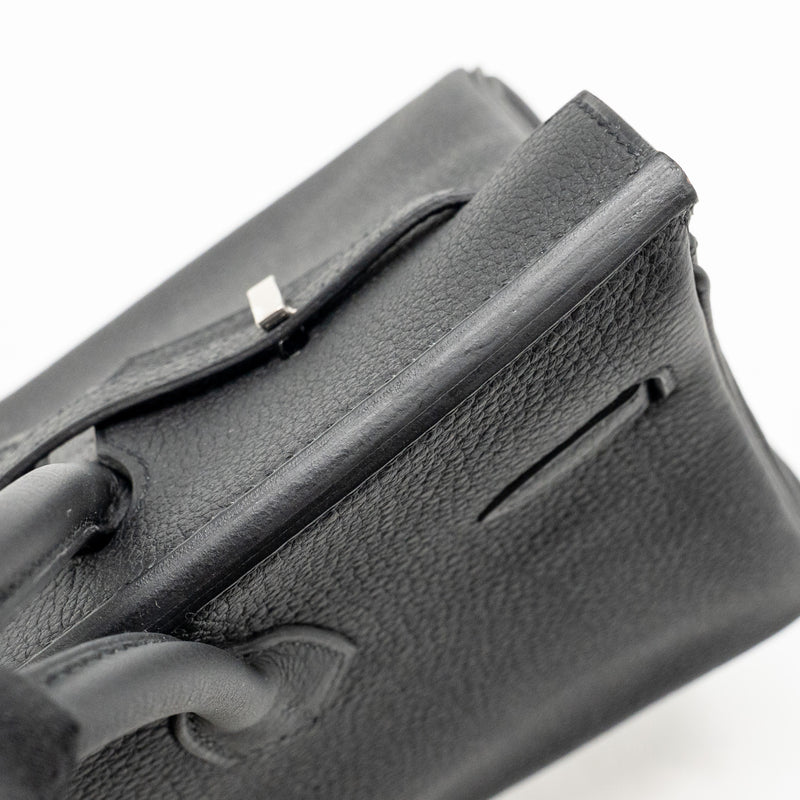 Hermes Birkin 25 Togo Black SHW Stamp U