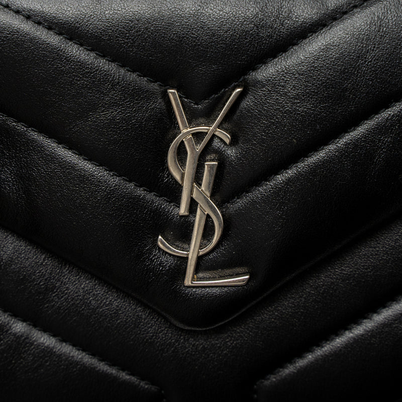 Saint Laurent LouLou Toy Strap Bag Calfskin Black SHW