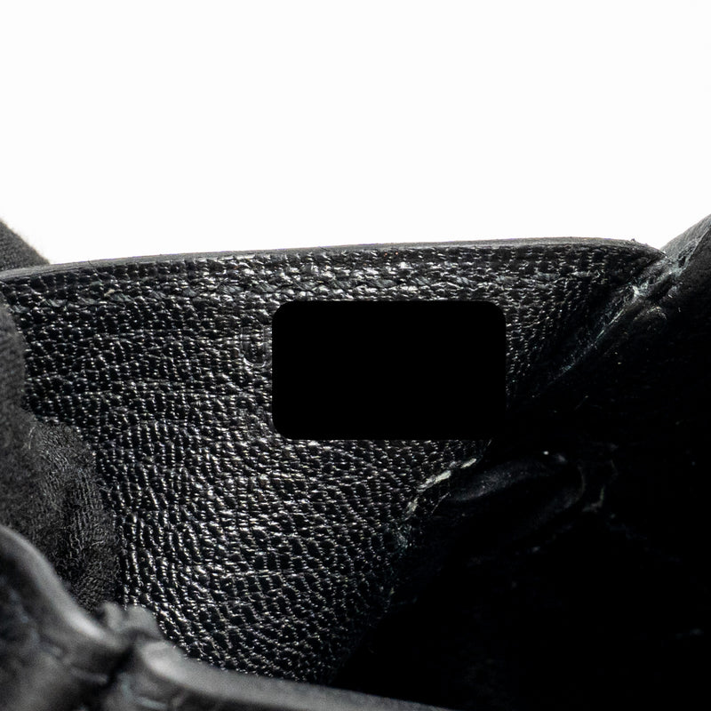 Hermes Birkin 25 Togo Black SHW Stamp U