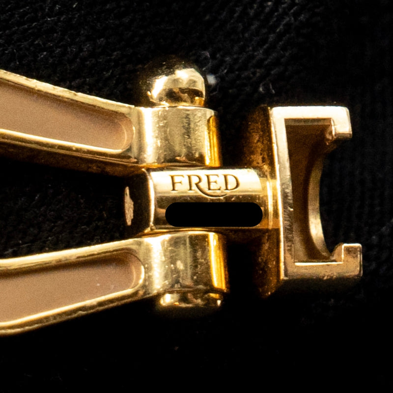 Fred Force 10 Buckle Medium Model Yellow Gold, Diamonds with 3 Size 14 Bracelets (Sell in Set)