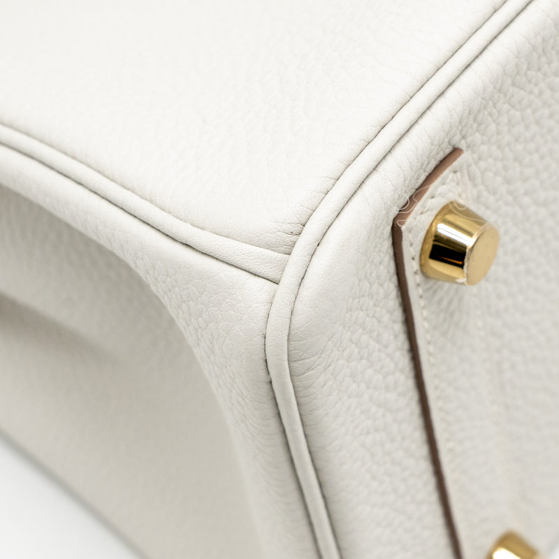 Hermes birkin 25 Togo Gris Pale GHW stamp B