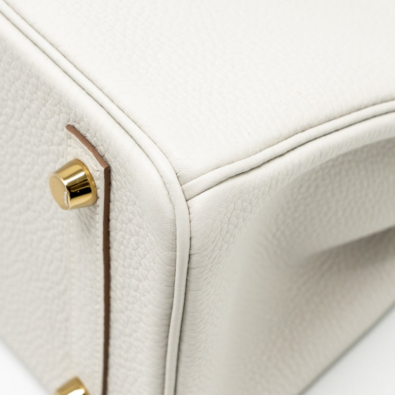 Hermes birkin 25 Togo Gris Pale GHW stamp B