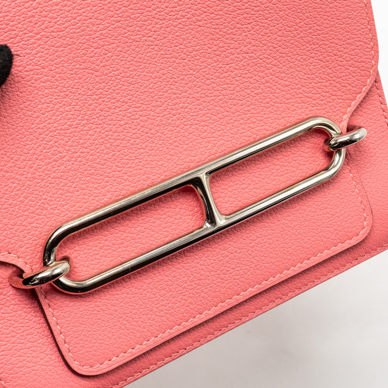 Hermes Mini Roulis evercolor rose azalee SHW stamp C