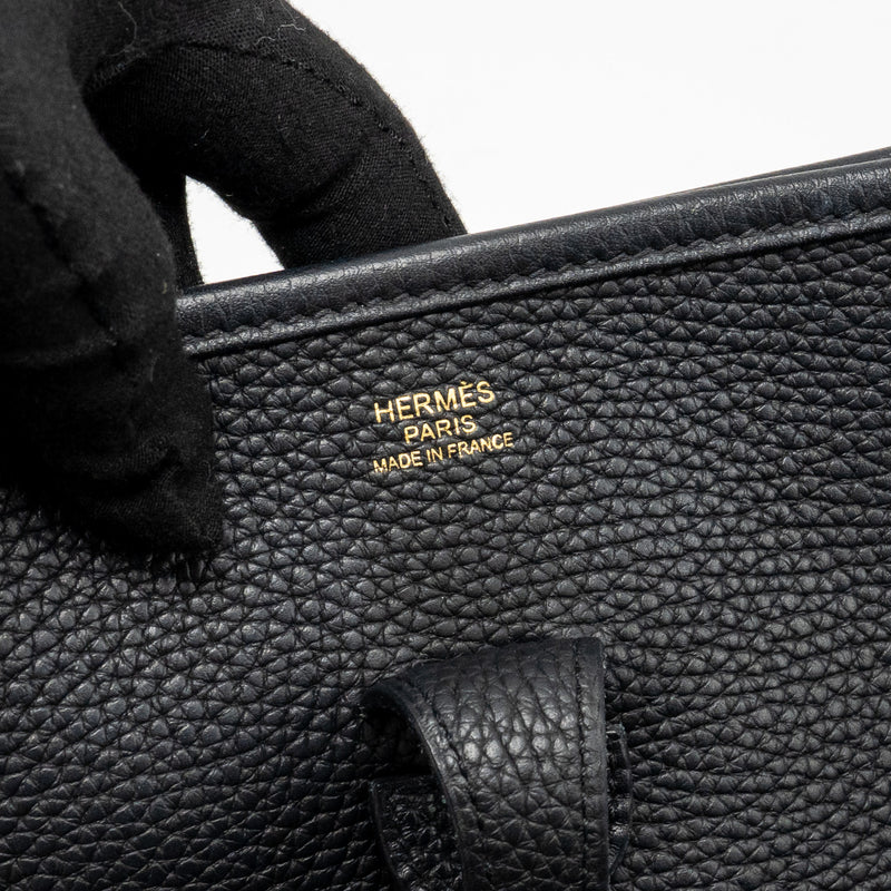 Hermes Evelyne 29 Clemence Black GHW Stamp D