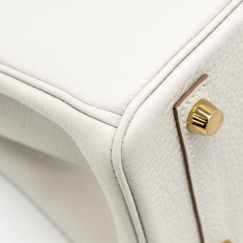 Hermes birkin 25 Togo Gris Pale GHW stamp B
