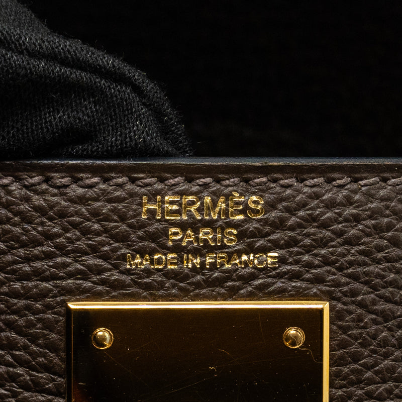 Hermes Kelly 28 Togo C4 Ecorce GHW Stamp Square R