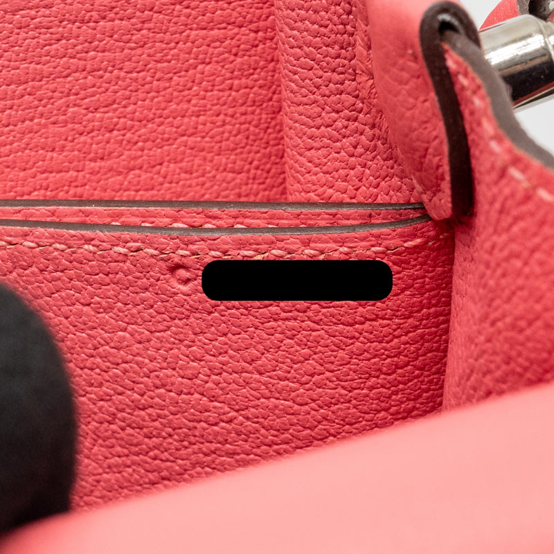Hermes Mini Roulis evercolor rose azalee SHW stamp C