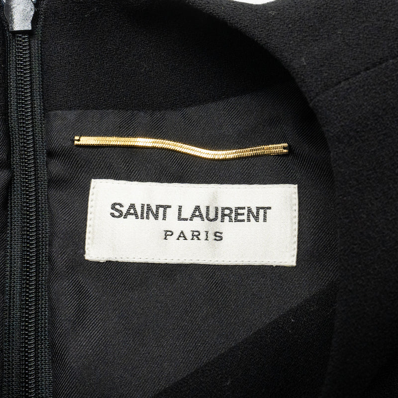 Saint Laurent Size 38 Dress Wool/Silk Black