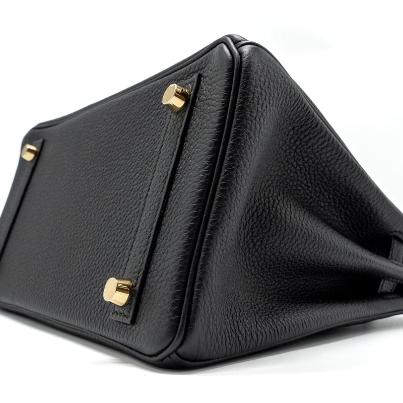 Hermes Birkin 25 Togo Black GHW Stamp W