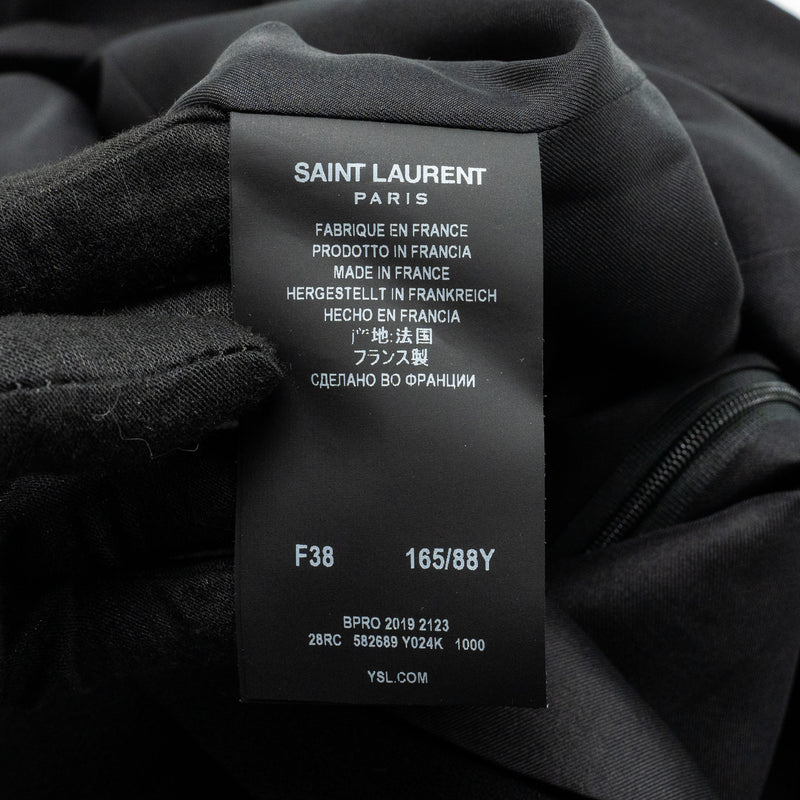 Saint Laurent Size 38 Dress Wool/Silk Black