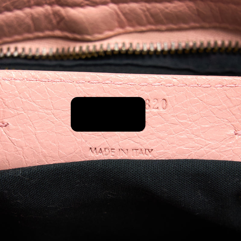 Balenciaga Classic City Bag Leather Pink Black Hardware