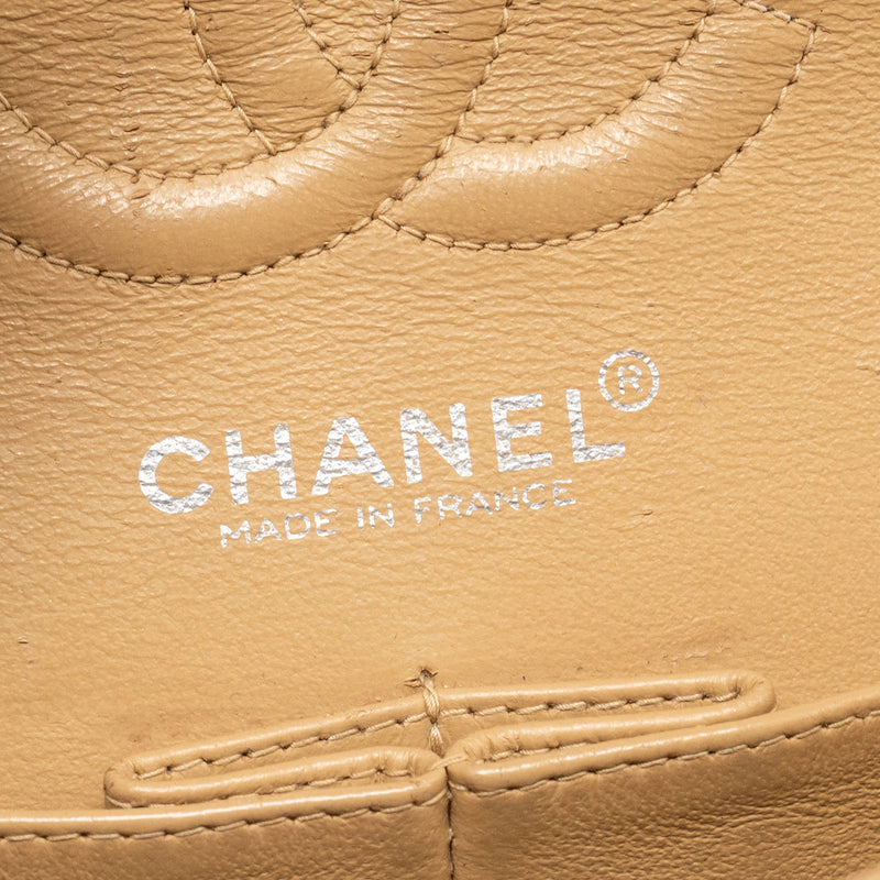 Chanel Small Classic Double Flap Bag Caviar Beige LGHW