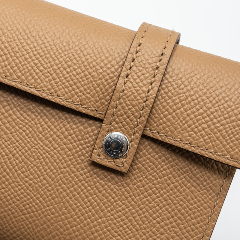 Hermes Kellydole / kelly dole picto epsom leather nata/ lime / mauve sylvestre/ chai SHW stamp B
