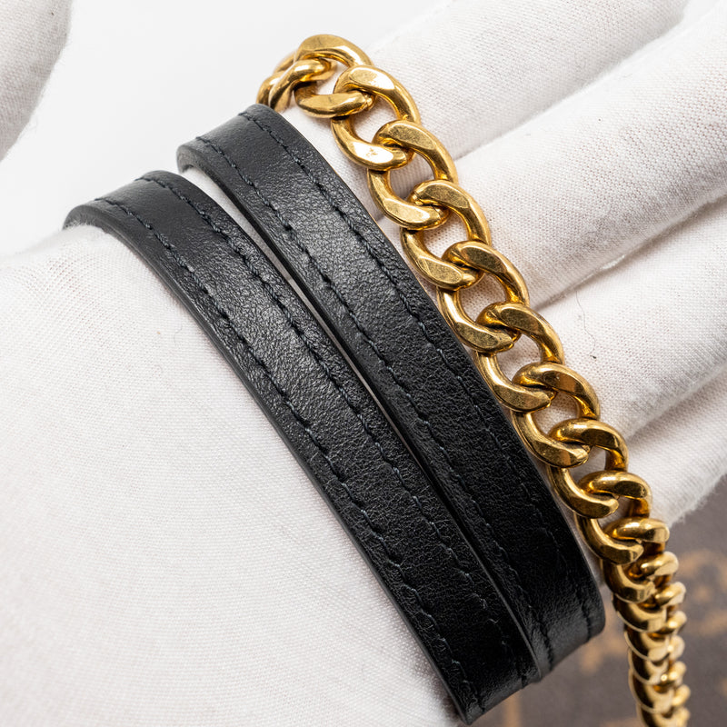 Louis Vuitton Passy Monogram Canvas Black/Gold Hardware
