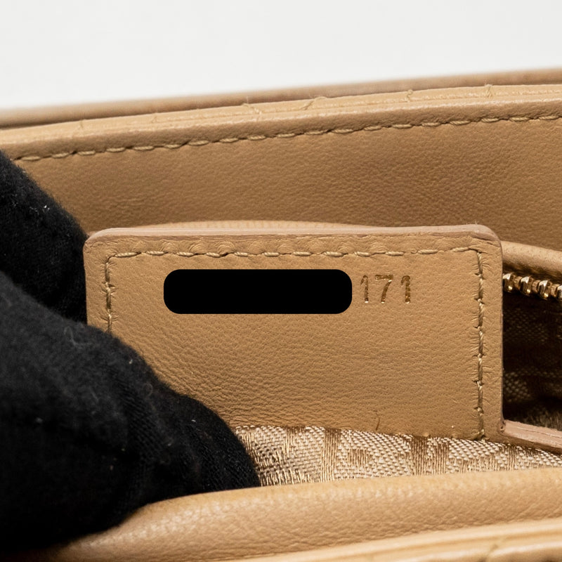 Dior Medium Lady dior lambskin beige LGHW