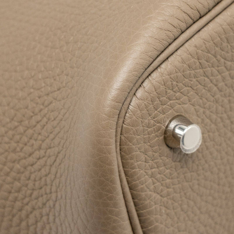 Hermes Picotin 22 Lock Bag Clemence Etoupe SHW Stamp K