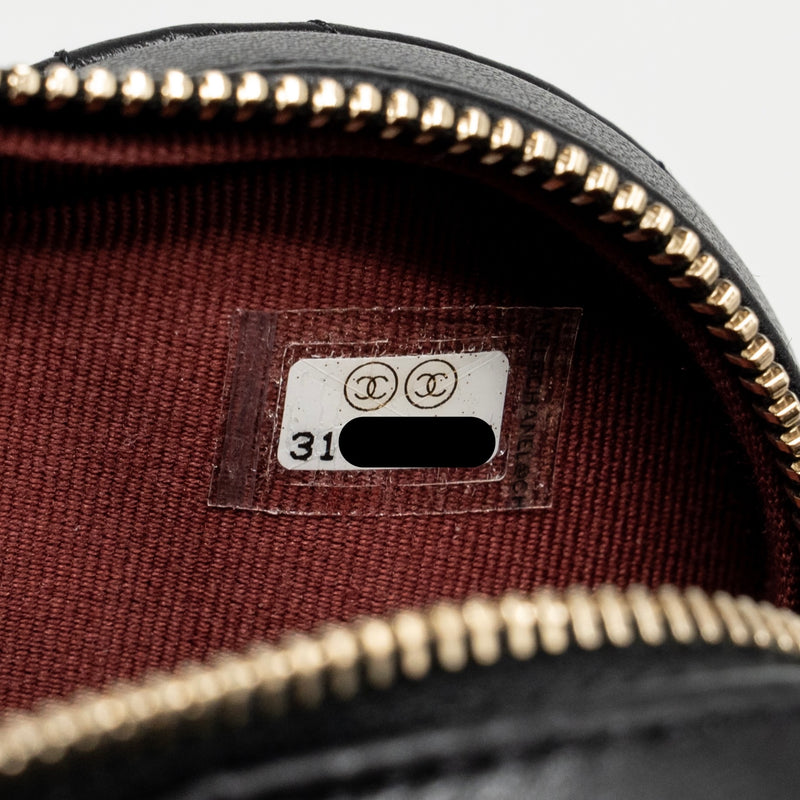 Chanel 22S Heart Belt Bag Lambskin Black LGHW