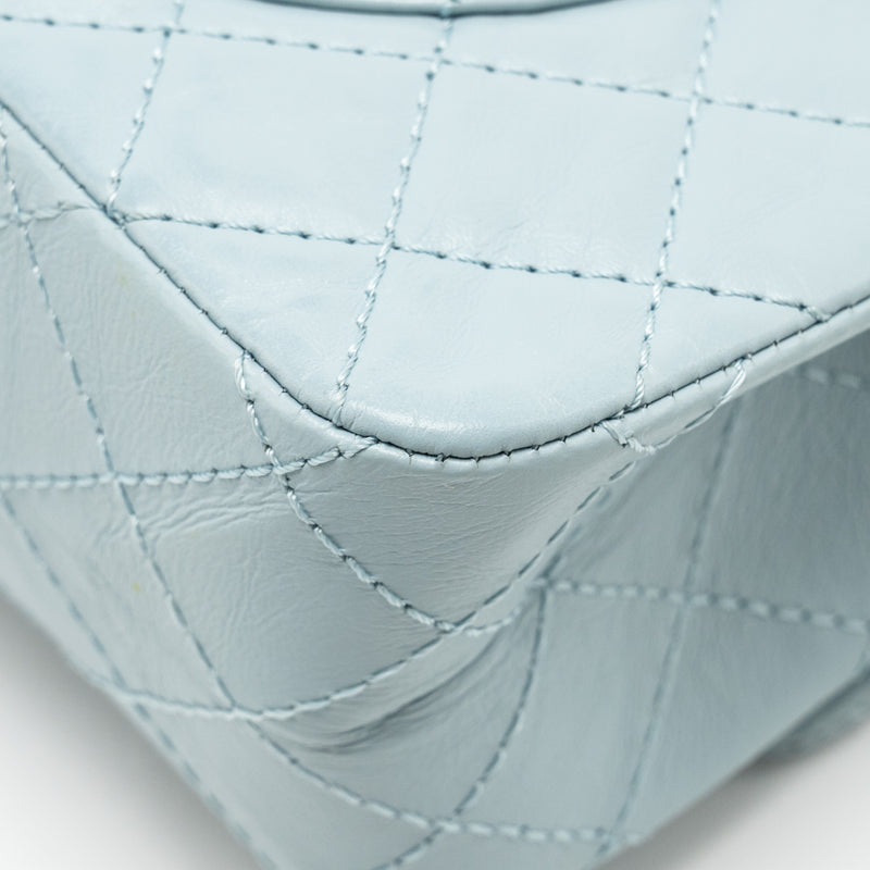 Chanel Small 2.55 226 reissue double flap bag calfskin light blue GHW (microchip)