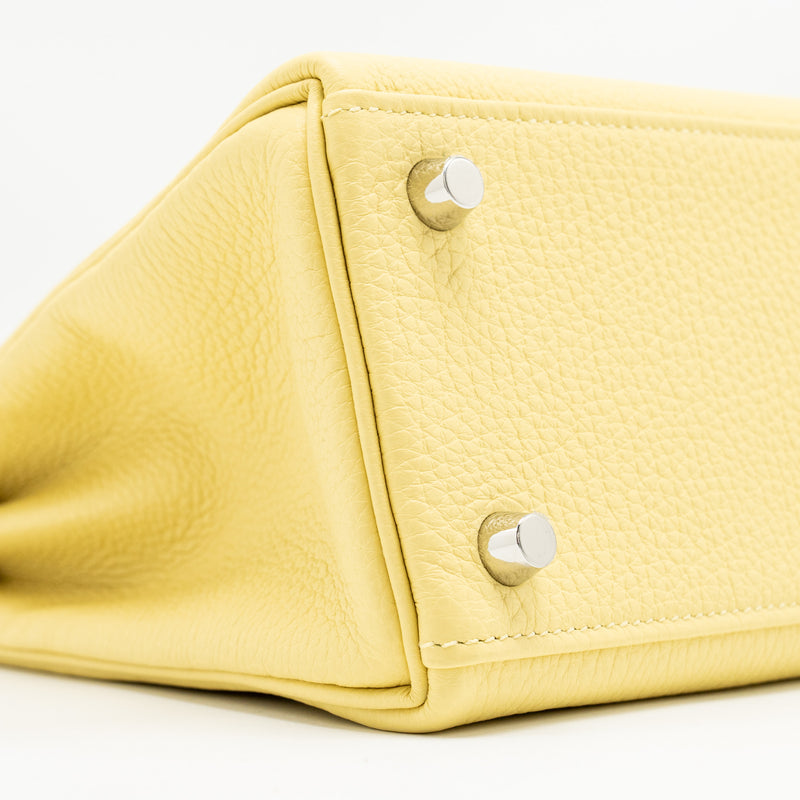 Hermes Kelly 25 Togo 1Z Jaune Poussin SHW Stamp B