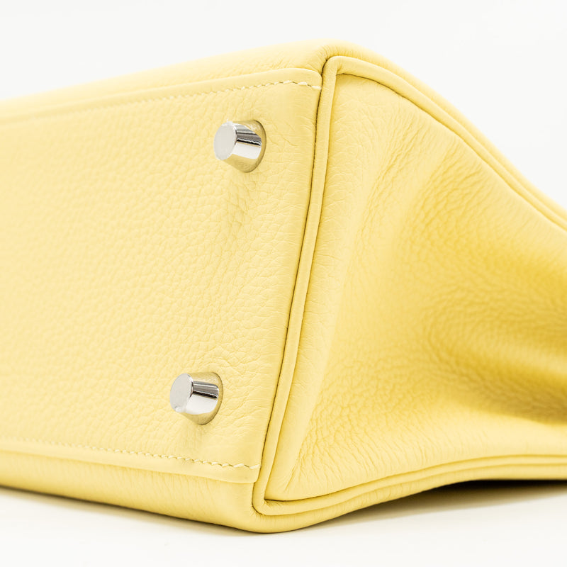 Hermes Kelly 25 Togo 1Z Jaune Poussin SHW Stamp B