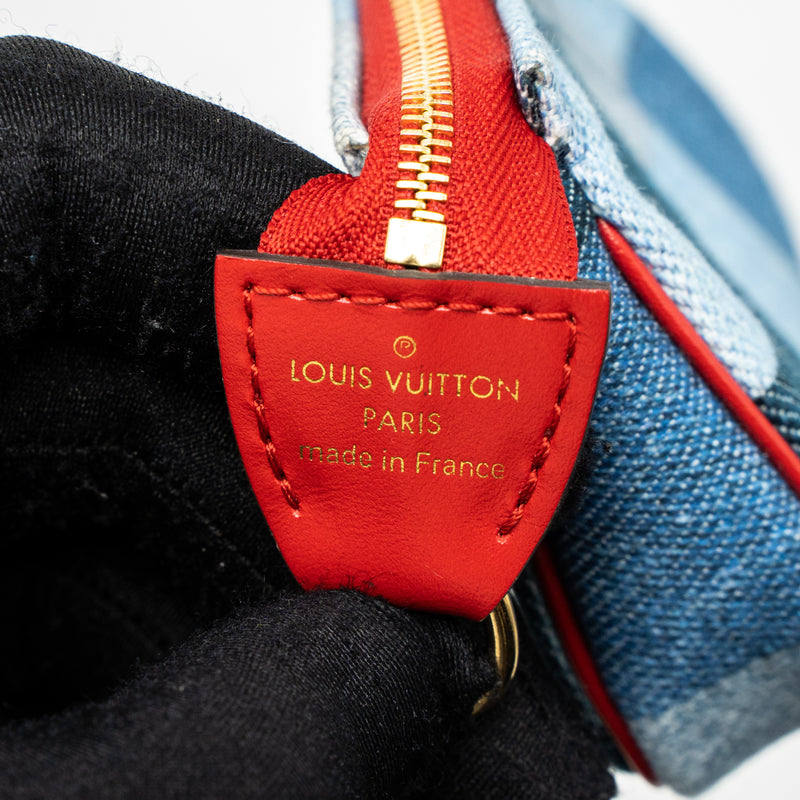 Louis Vuitton Limited Edition Monogram Canvas and Red and Blue