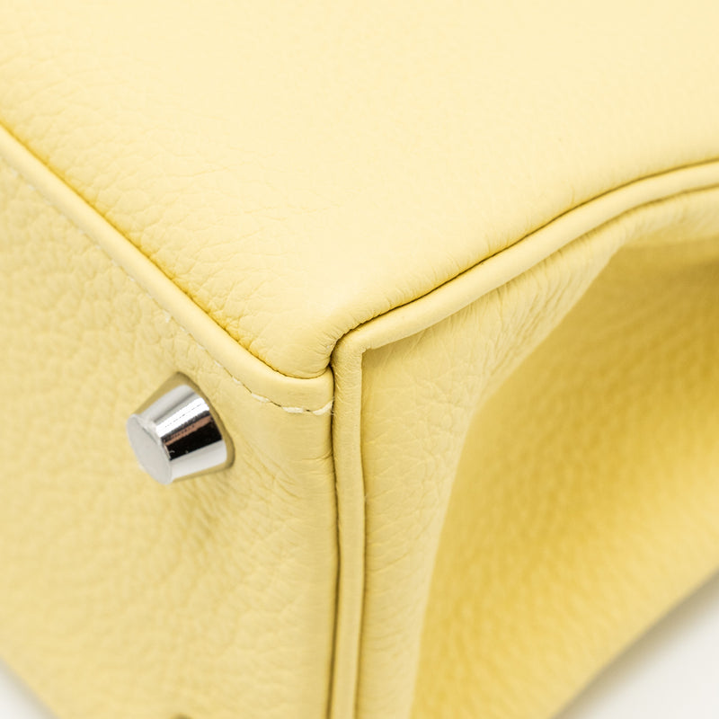 Hermes Kelly 25 Togo 1Z Jaune Poussin SHW Stamp B