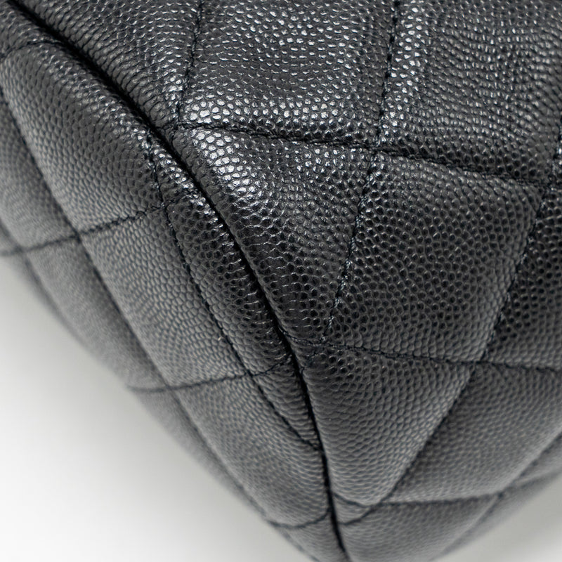 Chanel Quilted Mini Backpack Caviar Black LGHW (Microchip)